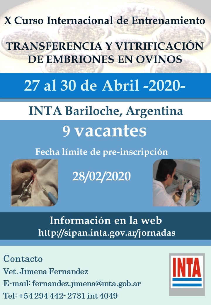 Flyer curso transferencia embriones 2020